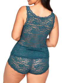 Adore Me Roanne Tank & Shorts Set in color Blue Coral and shape pj