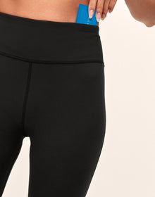 Adore Me Cora Cozy Crop Crop Legging in color Noir and shape legging