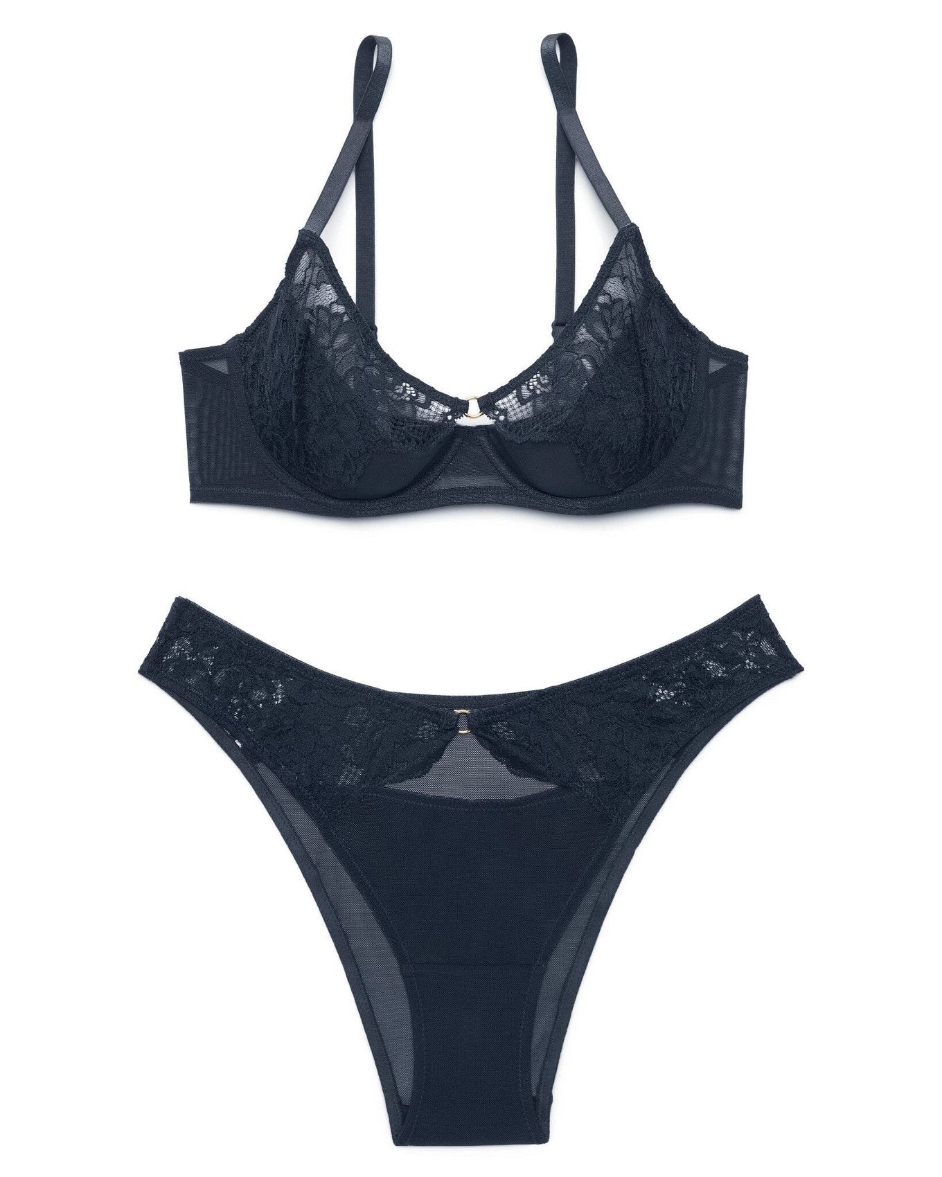 Abella Balconette Bra | Dark Sapphire