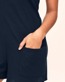 Adore Me Alisa Romper in color Dark Sapphire and shape romper
