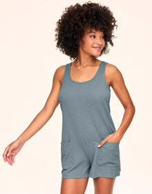 Adore Me Alisa Romper in color Lead and shape romper
