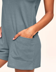 Adore Me Alisa Romper in color Lead and shape romper