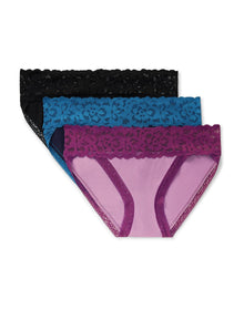 Adore Me Joanie Cotton Pack Bikini Panties (Pack of 3) in color Multi- BBP and shape bikini