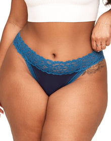 Adore Me Joanie Cotton Pack Bikini Panties (Pack of 3) in color Multi- BBP and shape bikini