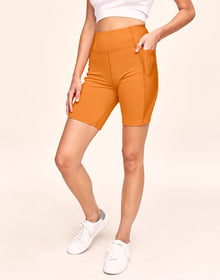 Adore Me Bailey Brushed Biker Short Super-Soft Active Biker Short with Pockets in color Spooky and shape short