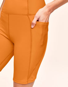 Adore Me Bailey Brushed Biker Short Super-Soft Active Biker Short with Pockets in color Spooky and shape short