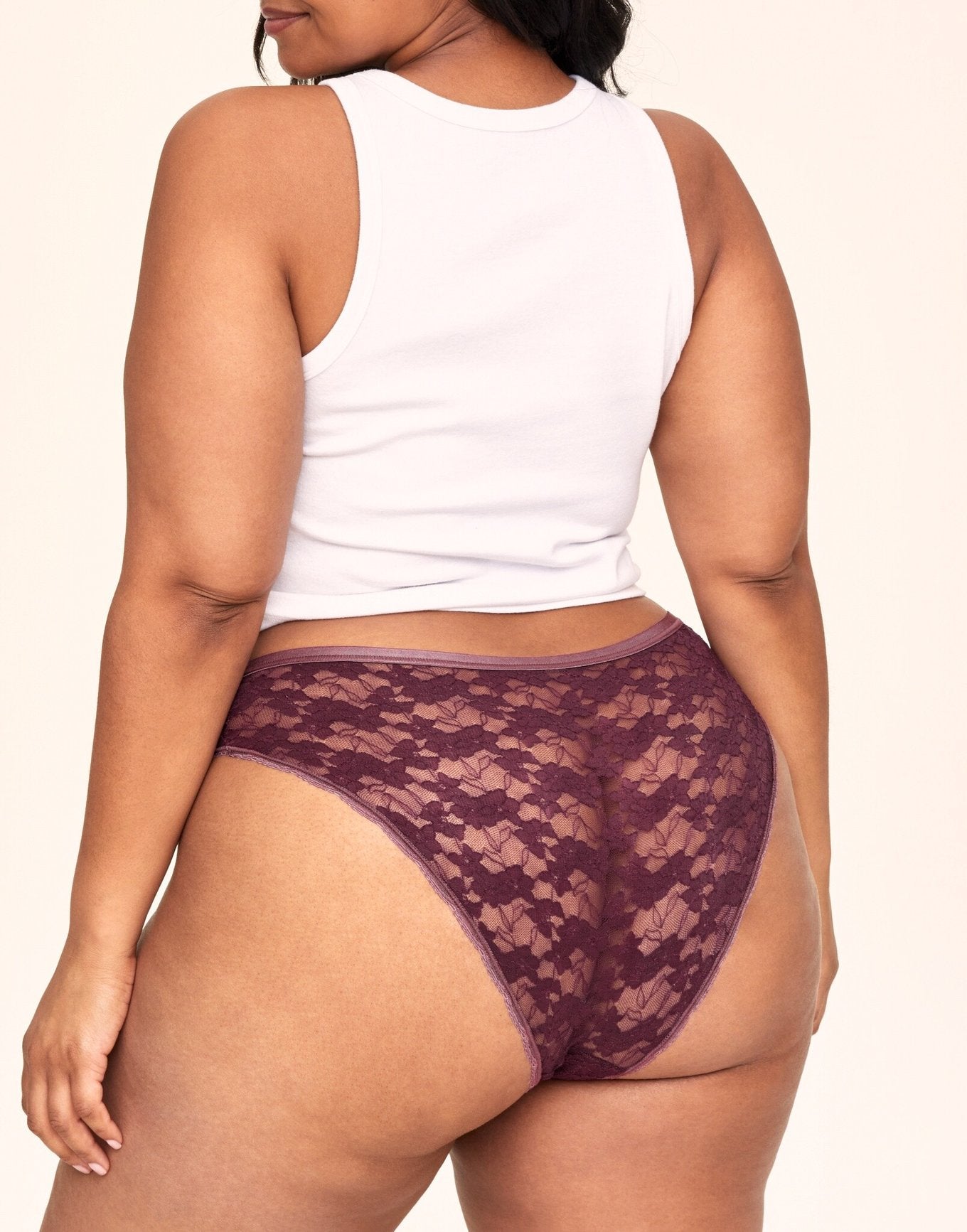 Adore Me Amylia Allover Lace Pack High-Cut Panties (Pack of 3) in color Multi- BPR and shape high cut
