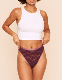 Adore Me Amylia Allover Lace Pack High-Cut Panties (Pack of 3) in color Multi- BPR and shape high cut