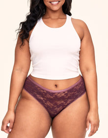 Adore Me Deirdre Allover Lace Pack Cheeky Panties (Pack of 3) in color Multi- BPR and shape cheeky