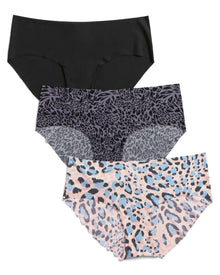 Adore Me Leto Invisible Pack Hipster Panties (Pack of 3) in color Multi- BPP and shape hipster