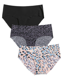 Adore Me Leto Invisible Pack Hipster Panties (Pack of 3) in color Multi- BPP and shape hipster