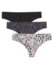 Adore Me Annie Invisible Pack Thong Panties (Pack of 3) in color Multi- BPP and shape thong