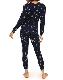 Adore Me Muriel Long-Sleeve Top & Legging Set in color Into the Stars C04 and shape pj