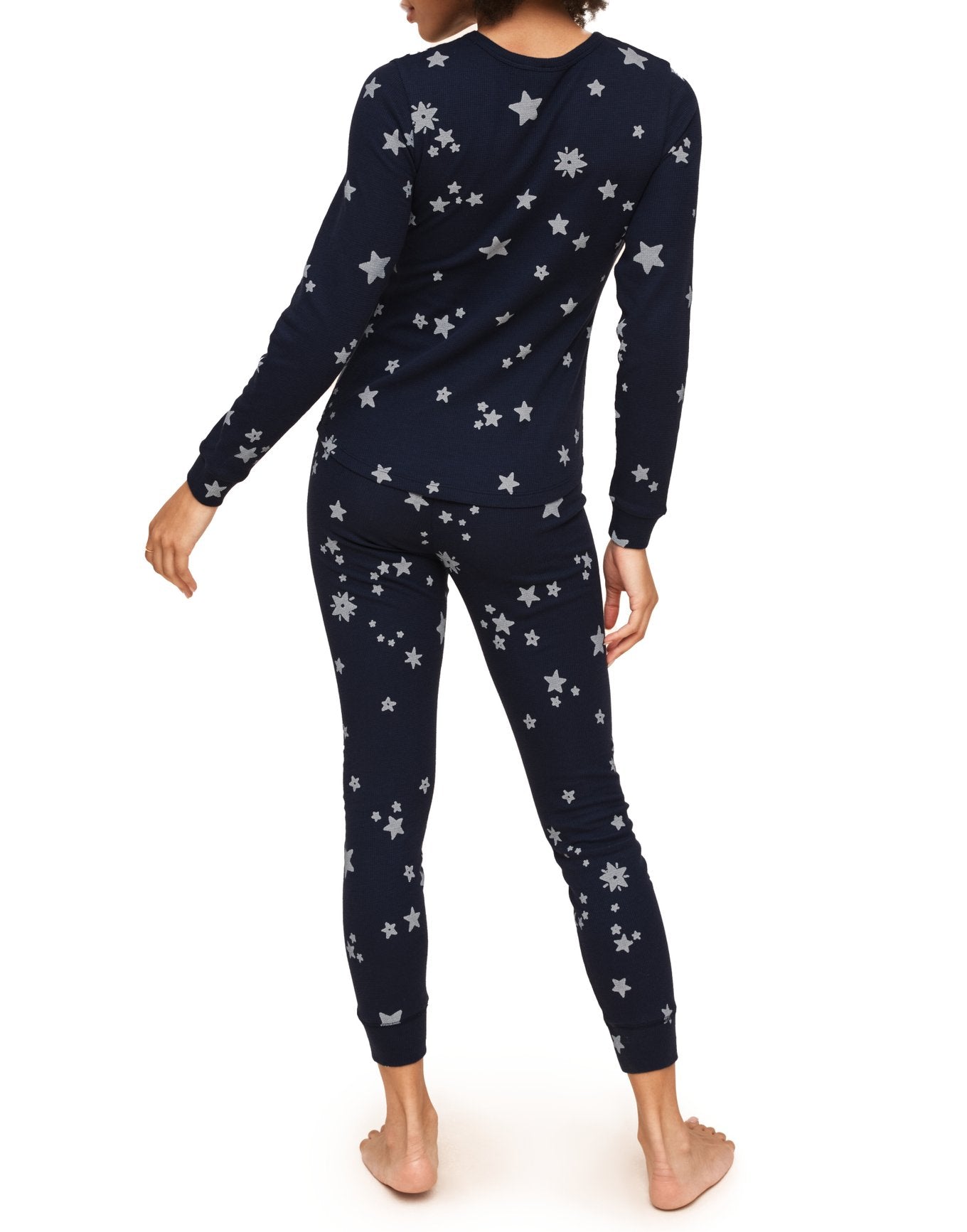 Adore Me Muriel Long-Sleeve Top & Legging Set in color Into the Stars C04 and shape pj