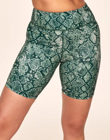 Adore Me Cora Cozy Biker Short Biker Short in color Forrest Snake and shape short