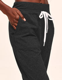Adore Me Edyn Heather Active Jogger with Pockets in color Noir Dark Heather and shape jogger