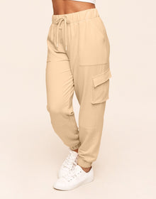 Adore Me Ceecee Sweatpant in color Butter and shape pant