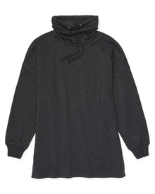 Adore Me Cate Sweatshirt in color Dark Heather Gray and shape sweatshirt