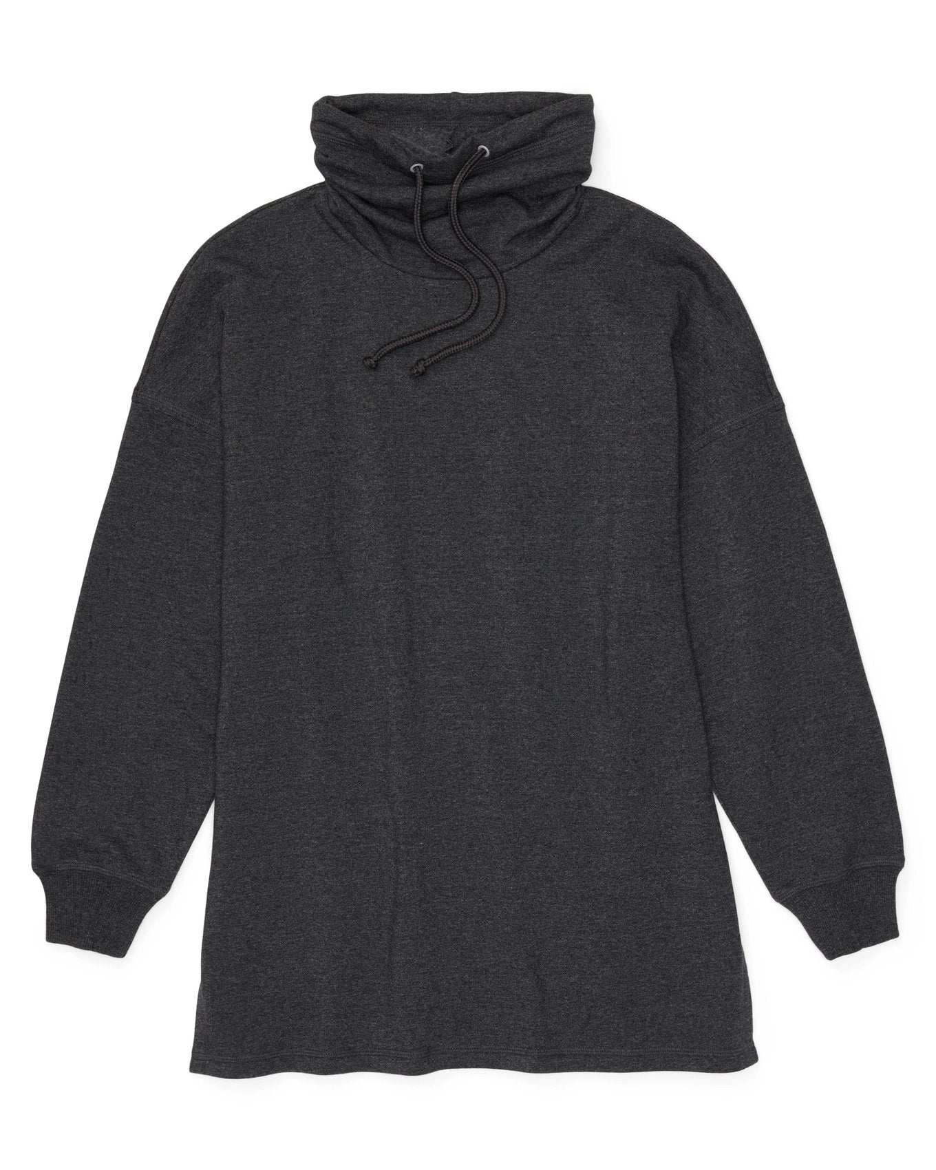 Adore Me Cate Sweatshirt in color Dark Heather Gray and shape sweatshirt
