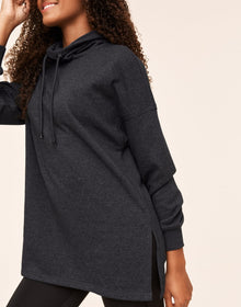 Adore Me Cate Sweatshirt in color Dark Heather Gray and shape sweatshirt