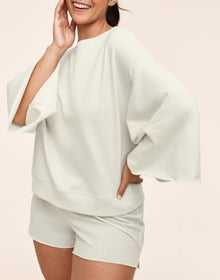 Adore Me Bailey Sweatshirt & Short Set in color Cyclo 103 and shape pj