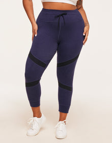 Adore Me Gail Super-Soft Fitted Jogger in color Evening Blue and shape jogger