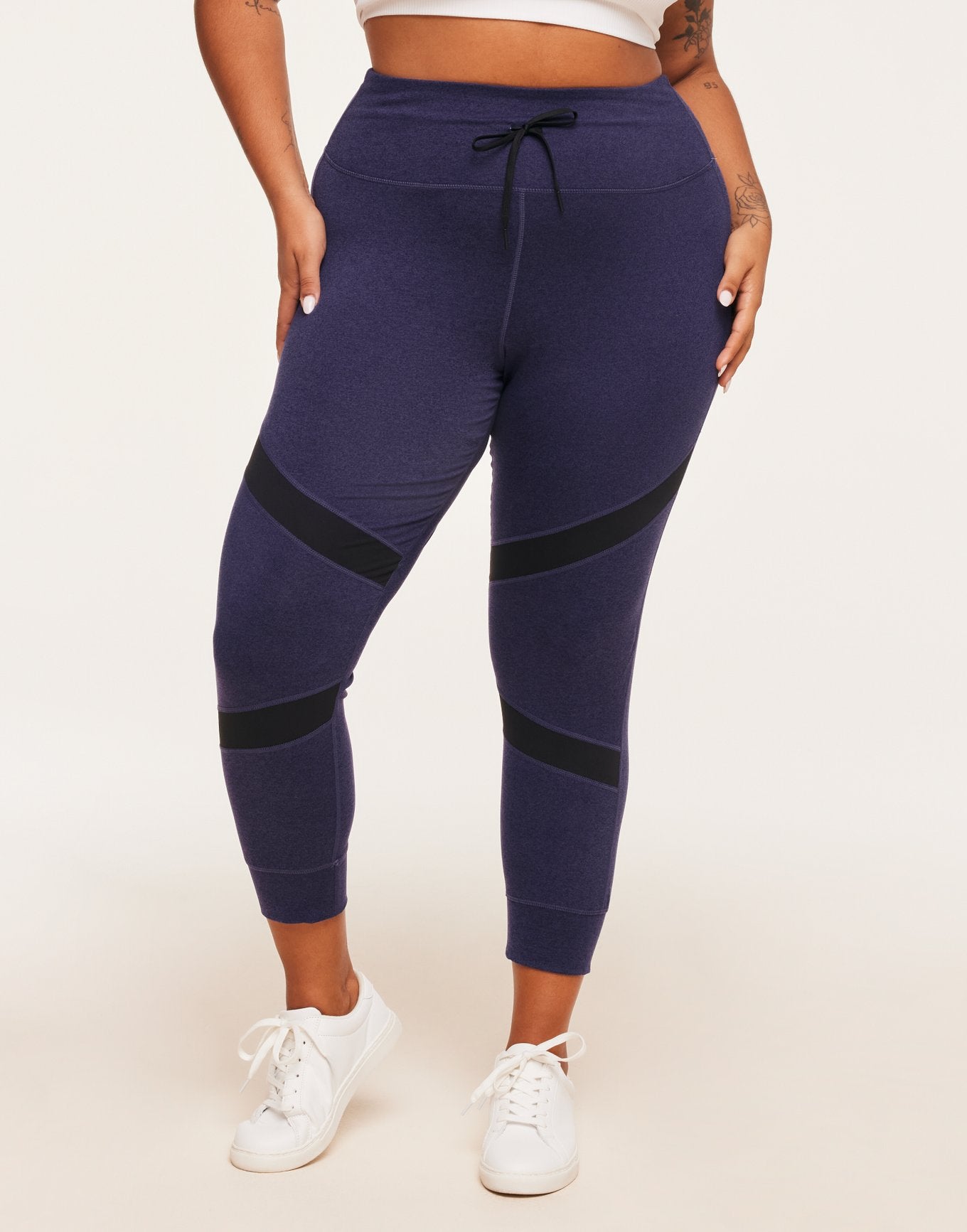 Adore Me Gail Super-Soft Fitted Jogger in color Evening Blue and shape jogger