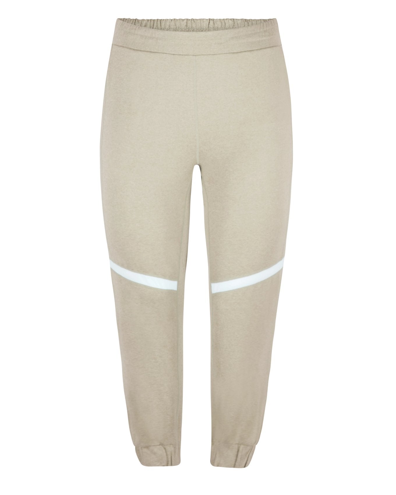 Adore Me Harmoney Fashion Jogger With Mesh Detail in color Oatmeal and shape jogger