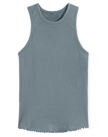 Adore Me Janele Fitted Tank Top in color Lead and shape pj