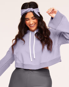 Adore Me Hera Loose-Fitting Sweatshirt in color Wisteria and shape sweatshirt