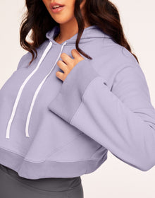Adore Me Hera Loose-Fitting Sweatshirt in color Wisteria and shape sweatshirt