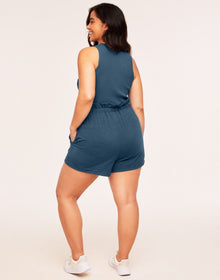 Adore Me Eliah Short in color Indian Teal and shape pj