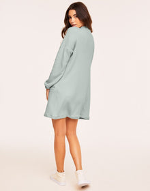 Adore Me Frida Soft Knit Cardigan in color Smoke and shape cardigan