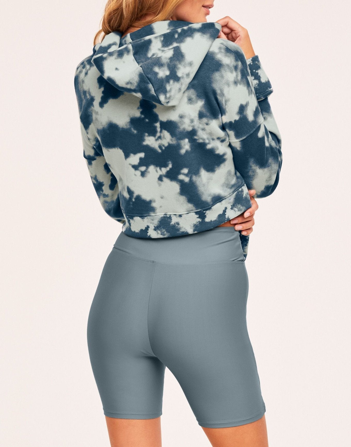 Adore Me Edie Biker Short in color Lead and shape short