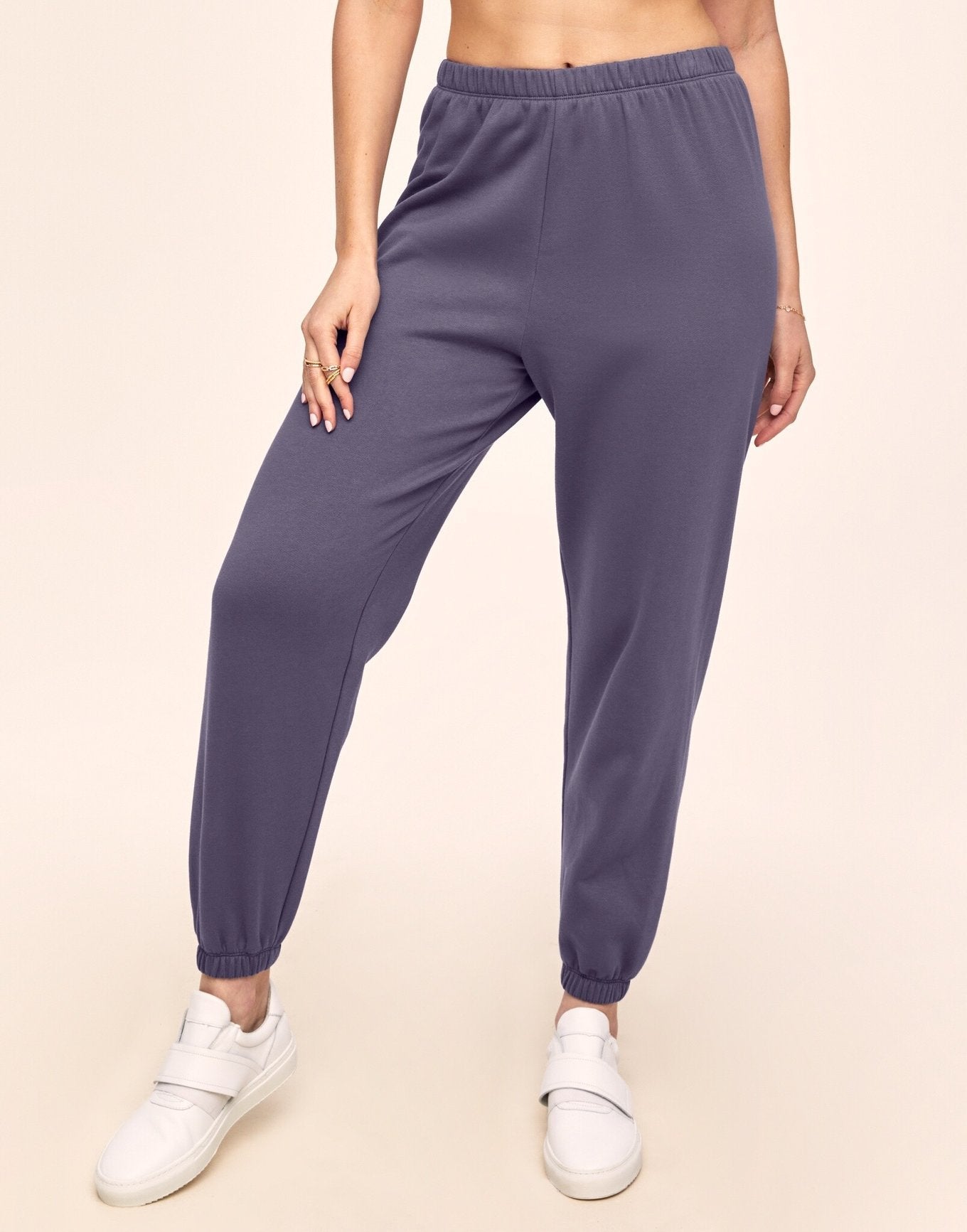 Adore Me Kaylie Classic Fleece Sweatpant in color Cadet and shape pant
