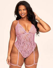 Adore Me Clarisse Bodysuit in color Fairy Tale and shape bodysuit