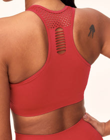 Adore Me Skylar Seamless Bra Seamless Bra in color Raspberry and shape sports bra