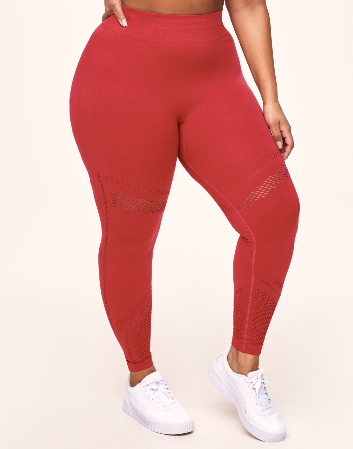 Adore Me Skylar Seamless Legging Seamless Legging in color Raspberry and shape legging