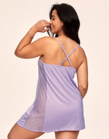 Adore Me Monika Slip in color Pastel Lilac and shape slip