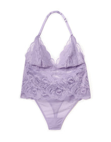 Adore Me Esme Lace Bodysuit in color Pastel Lilac and shape bodysuit