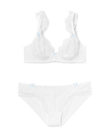 Adore Me Clera Unlined Demi in color Bright White and shape demi