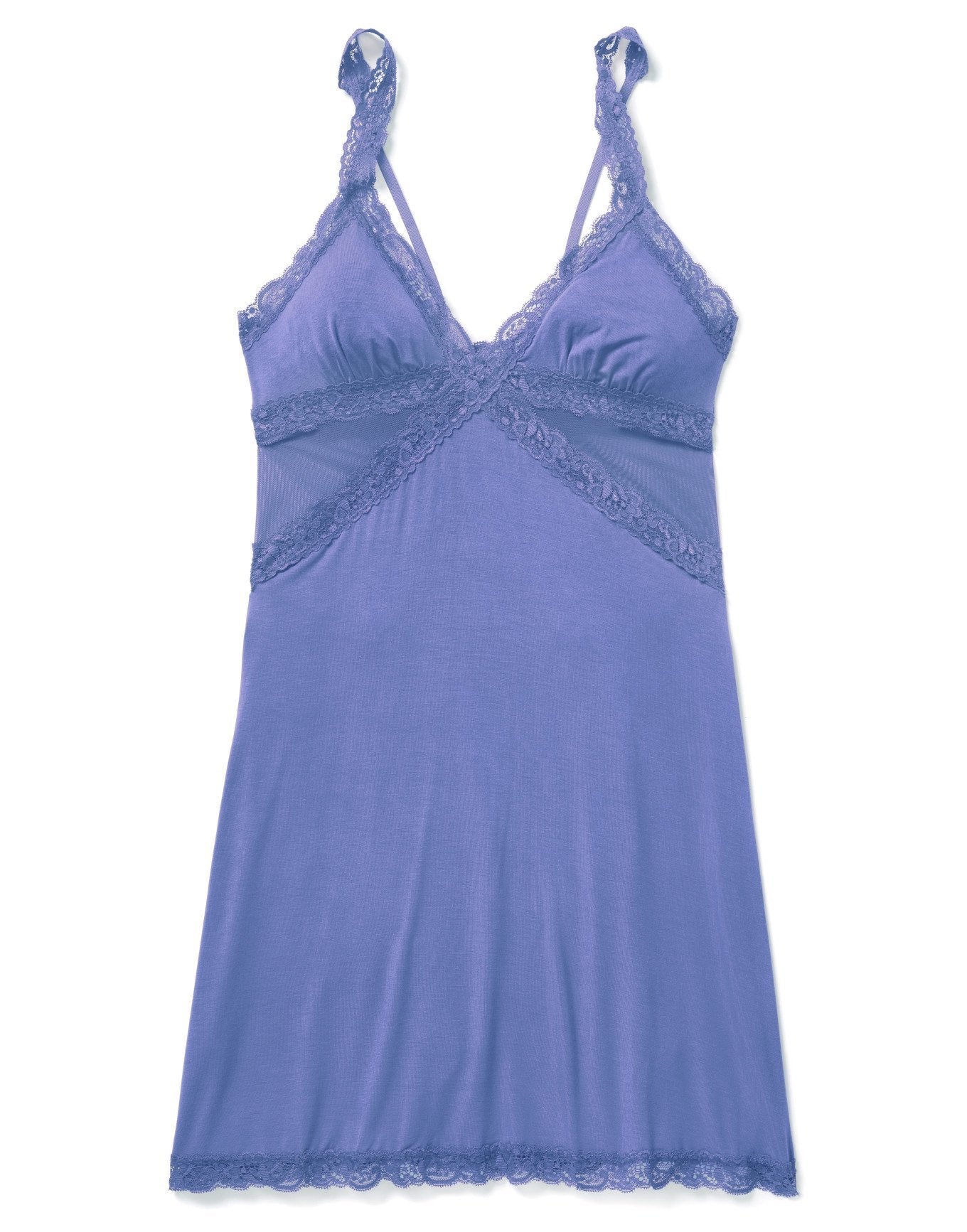 Adore Me Primrosa Slip Dress in color Jacaranda and shape slip
