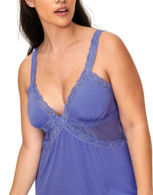 Adore Me Primrosa Slip Dress in color Jacaranda and shape slip