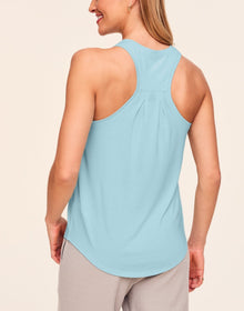 Adore Me Sally Modal Top in color Iced Aqua and shape tank