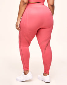 Adore Me Skylar Seamless Legging Seamless Legging in color Sunkist Coral and shape legging