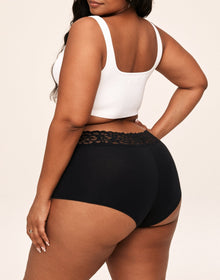Adore Me Leondra Cotton Pack Shortie Panties (Pack of 3) in color Multi-GBW and shape shortie
