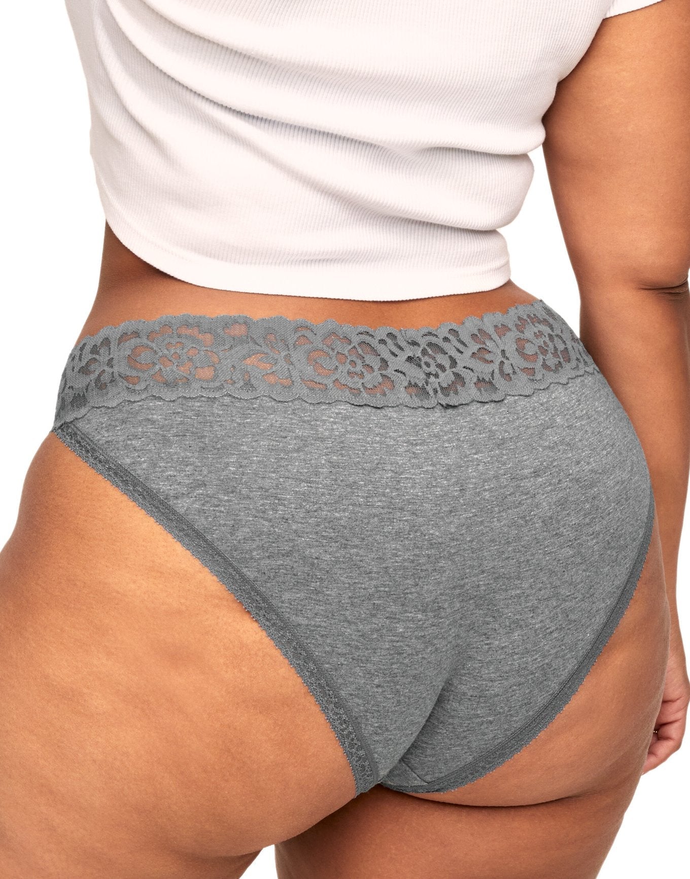 Adore Me Joanie Cotton Pack Bikini Panties (Pack of 3) in color Multi-GBW and shape bikini