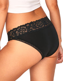 Adore Me Joanie Cotton Pack Bikini Panties (Pack of 3) in color Multi-GBW and shape bikini