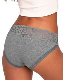 Adore Me Joanie Cotton Pack Bikini Panties (Pack of 3) in color Multi-GBW and shape bikini
