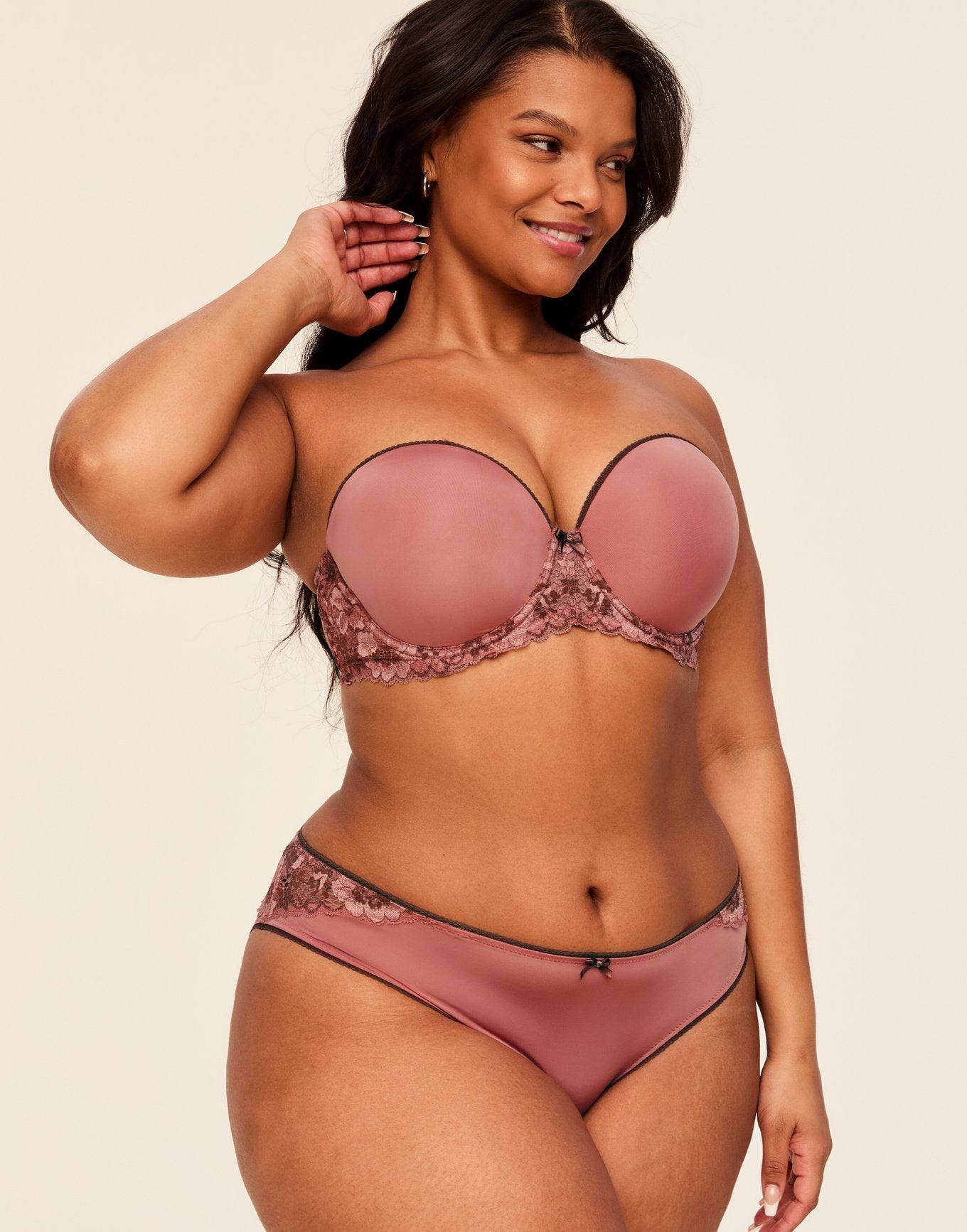 Adore Me Lugo in color Brick Dust and shape balconette